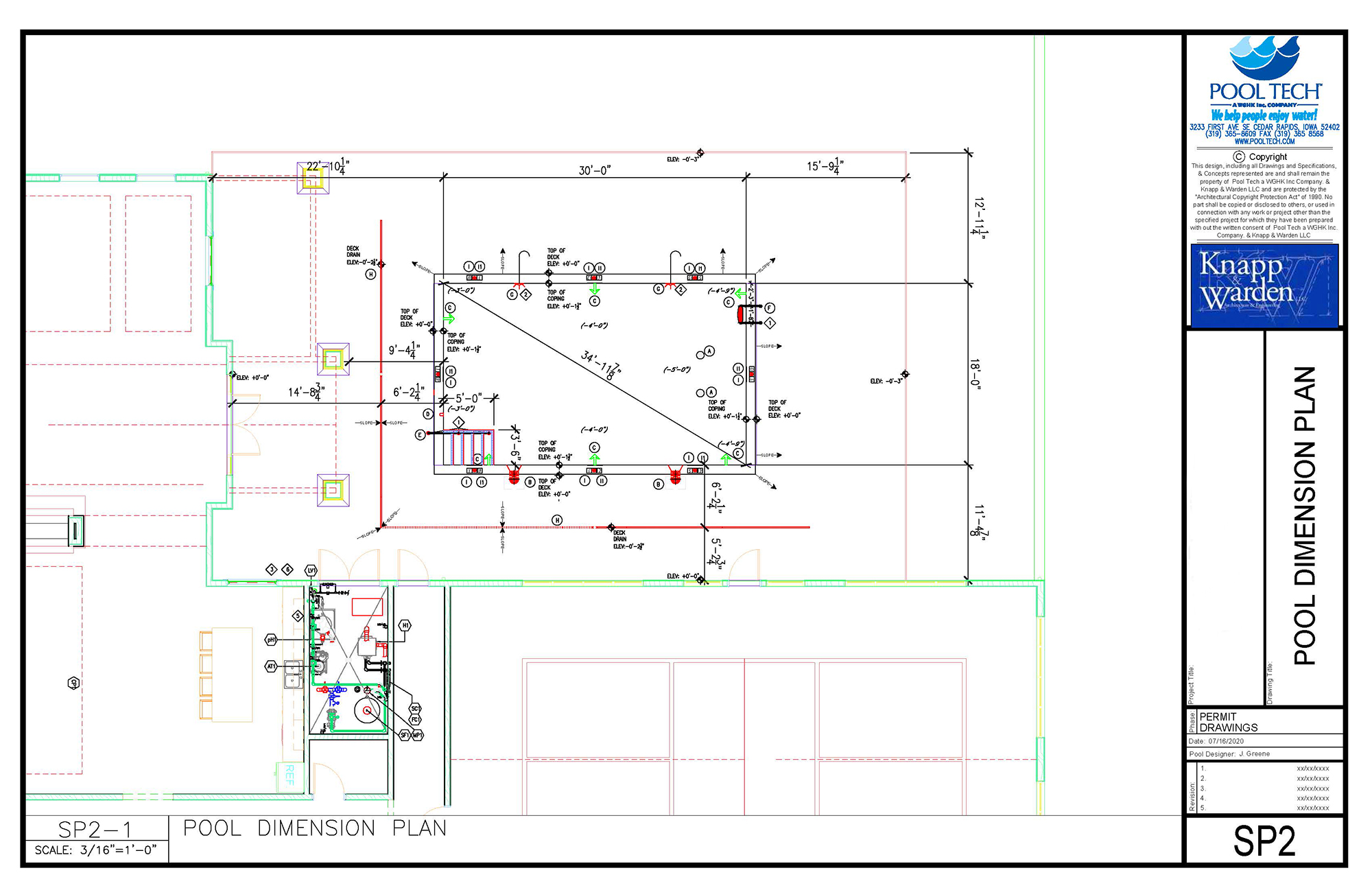 2-pool dimensions plan